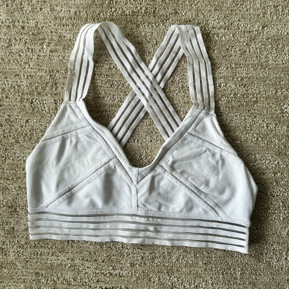 Alo White X Bra